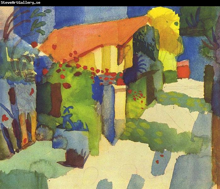 August Macke Haus im Garten